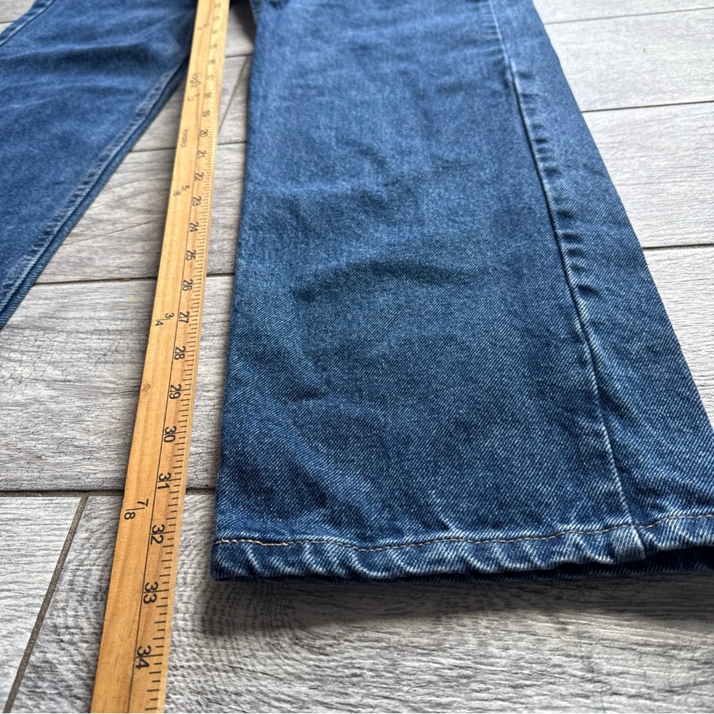 WRANGLER Men's 33x33 Jeans BLUE DENIM WESTERN STRAIGHT LEG PREPPY USA COWBOY - Picture 5 of 10